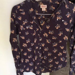 Long sleeve snap button up